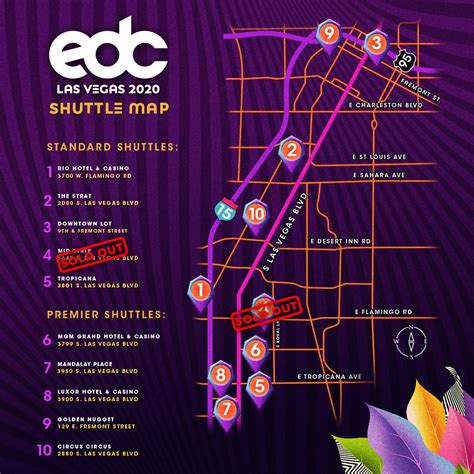 edc shuttle passes.